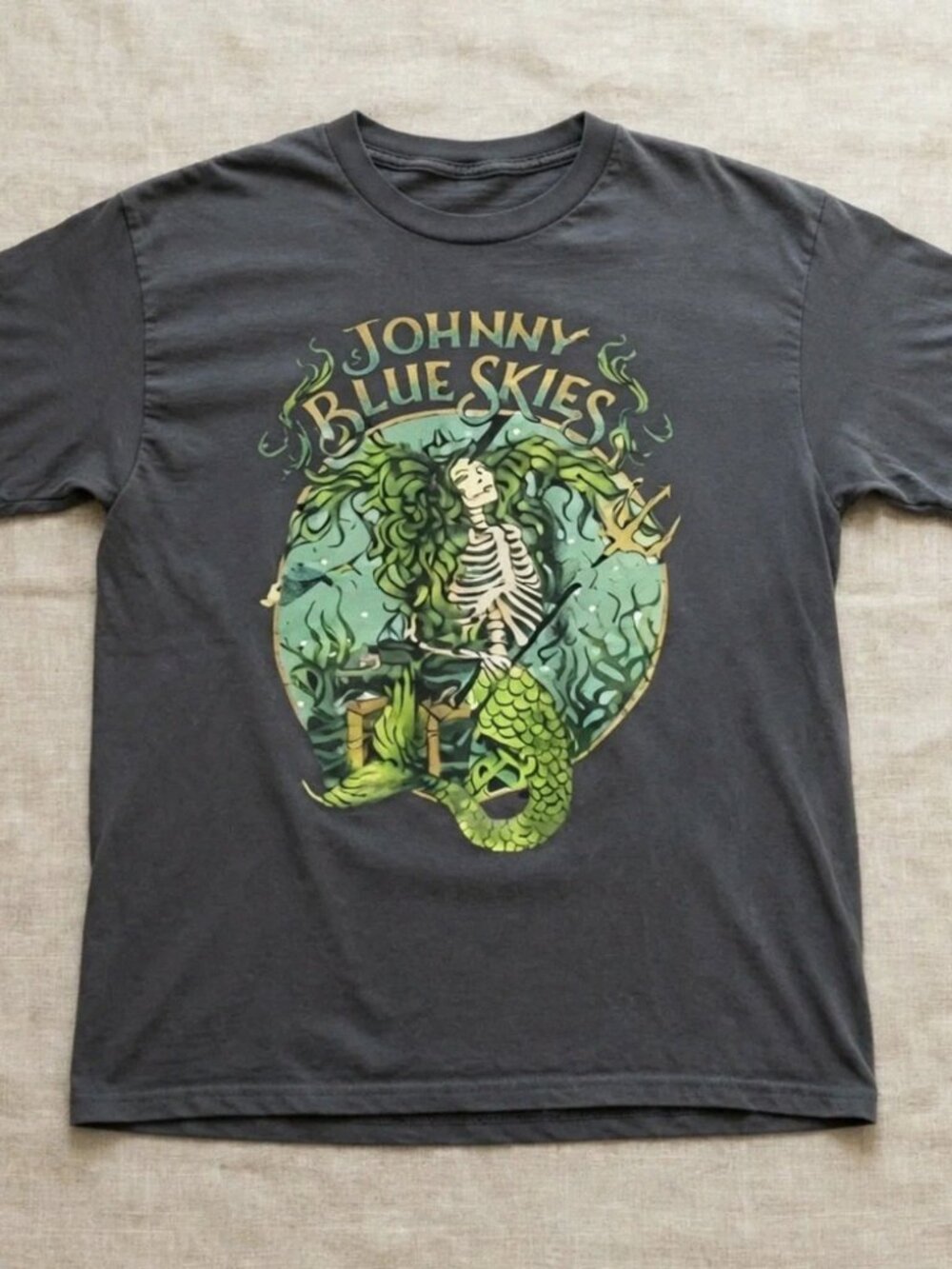 Johnny Blue Skies Mutiny For The Masses Tour 2026 Charcoal Reprint T-Shirt